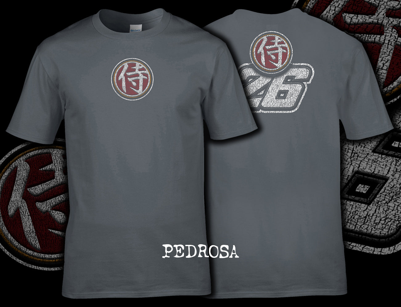 Dani Pedrosa Vintage T Shirt Front and Back Print 01