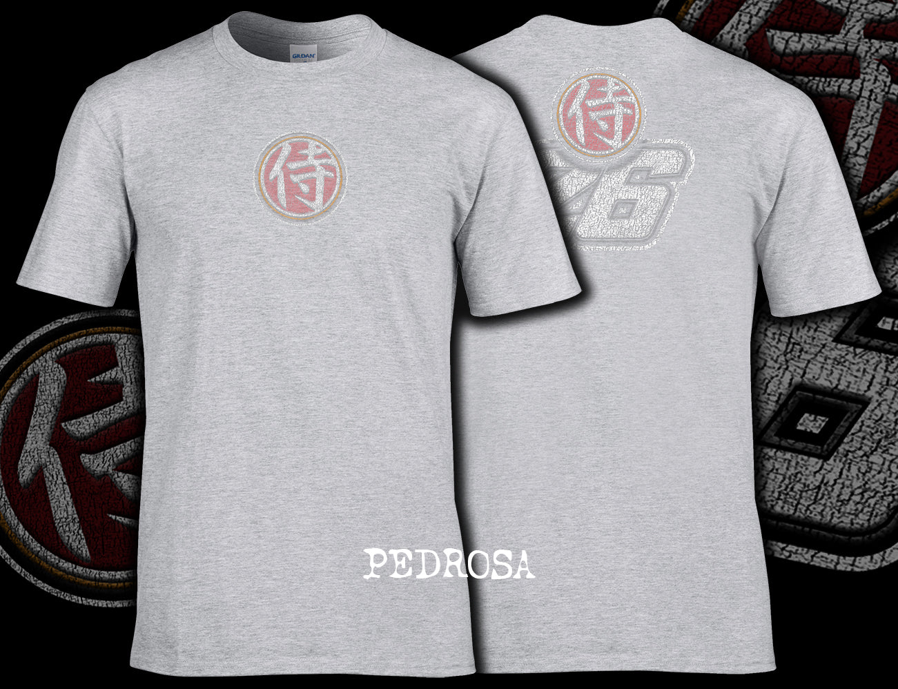 Dani Pedrosa Vintage T Shirt Front and Back Print 01