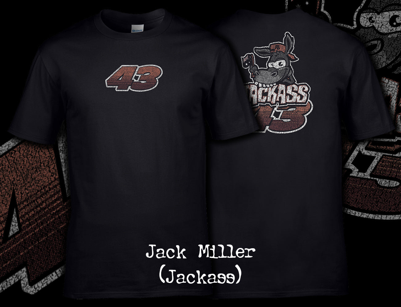 Jack Miller 'Jackass' Vintage T Shirt Front and Back Print 01