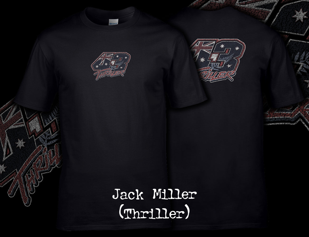 Jack Miller 'Thriller' Vintage T Shirt Front and Back Print 01