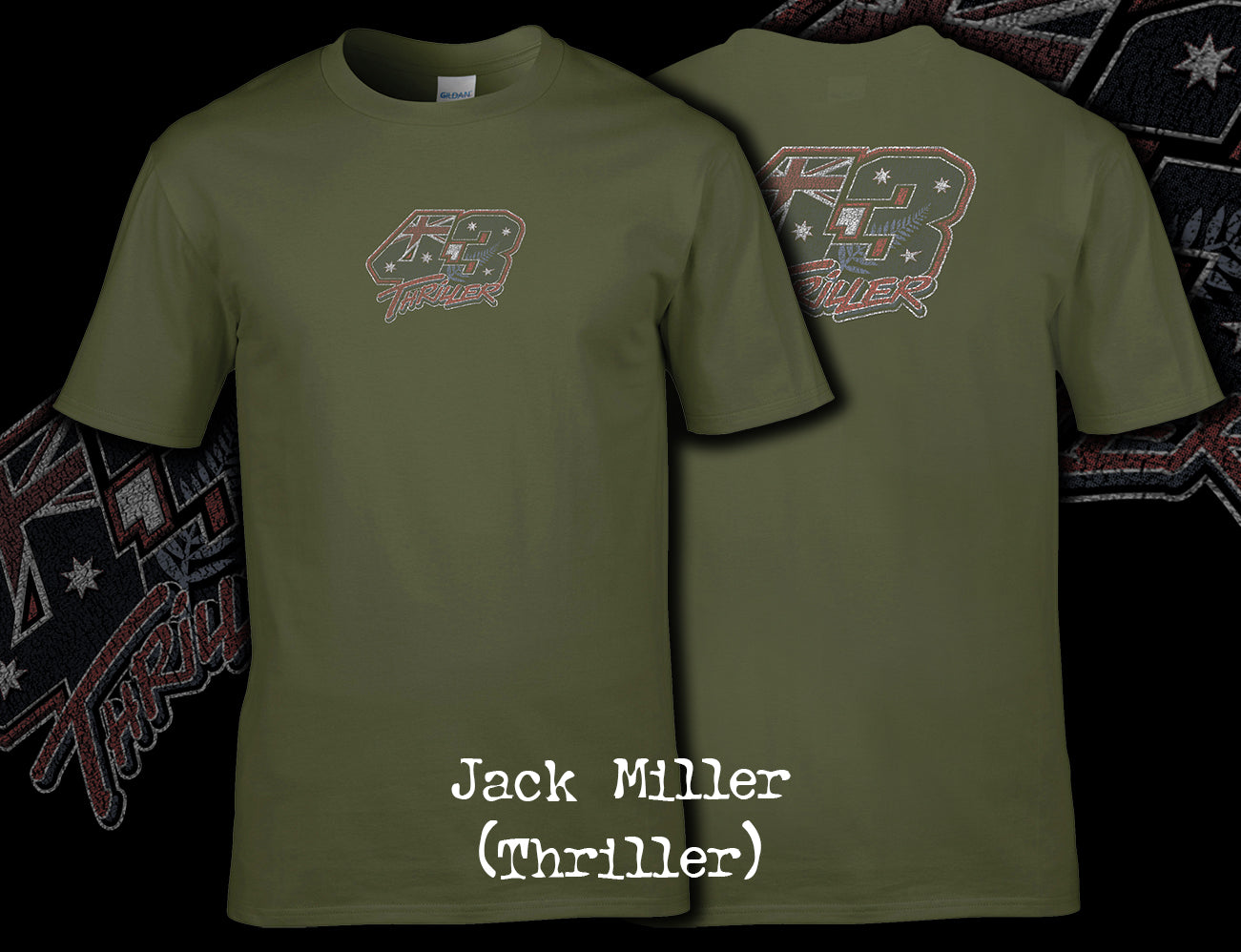 Jack Miller 'Thriller' Vintage T Shirt Front and Back Print 01