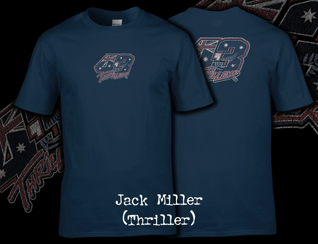 Jack Miller 'Thriller' Vintage T Shirt Front and Back Print 01
