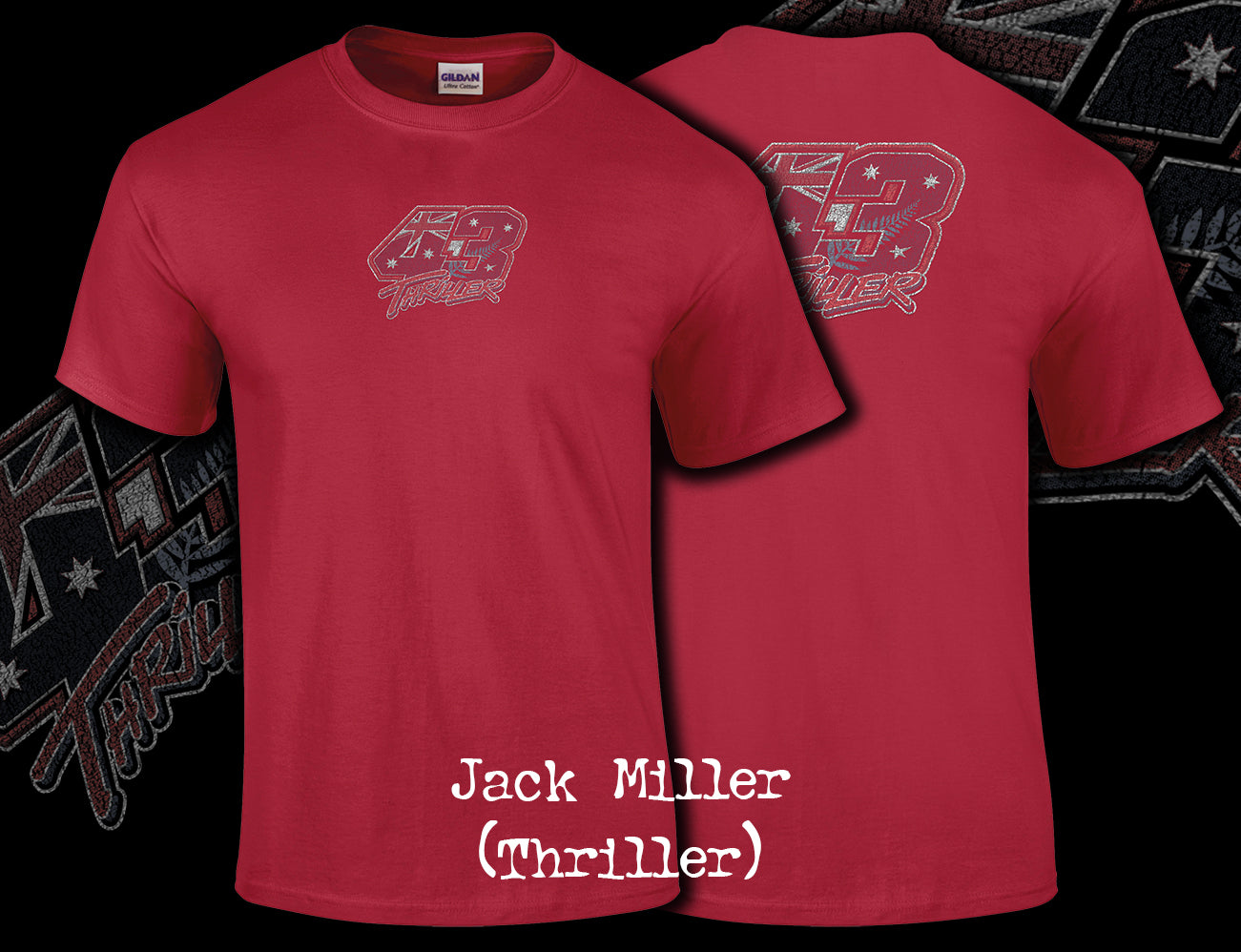 Jack Miller 'Thriller' Vintage T Shirt Front and Back Print 01