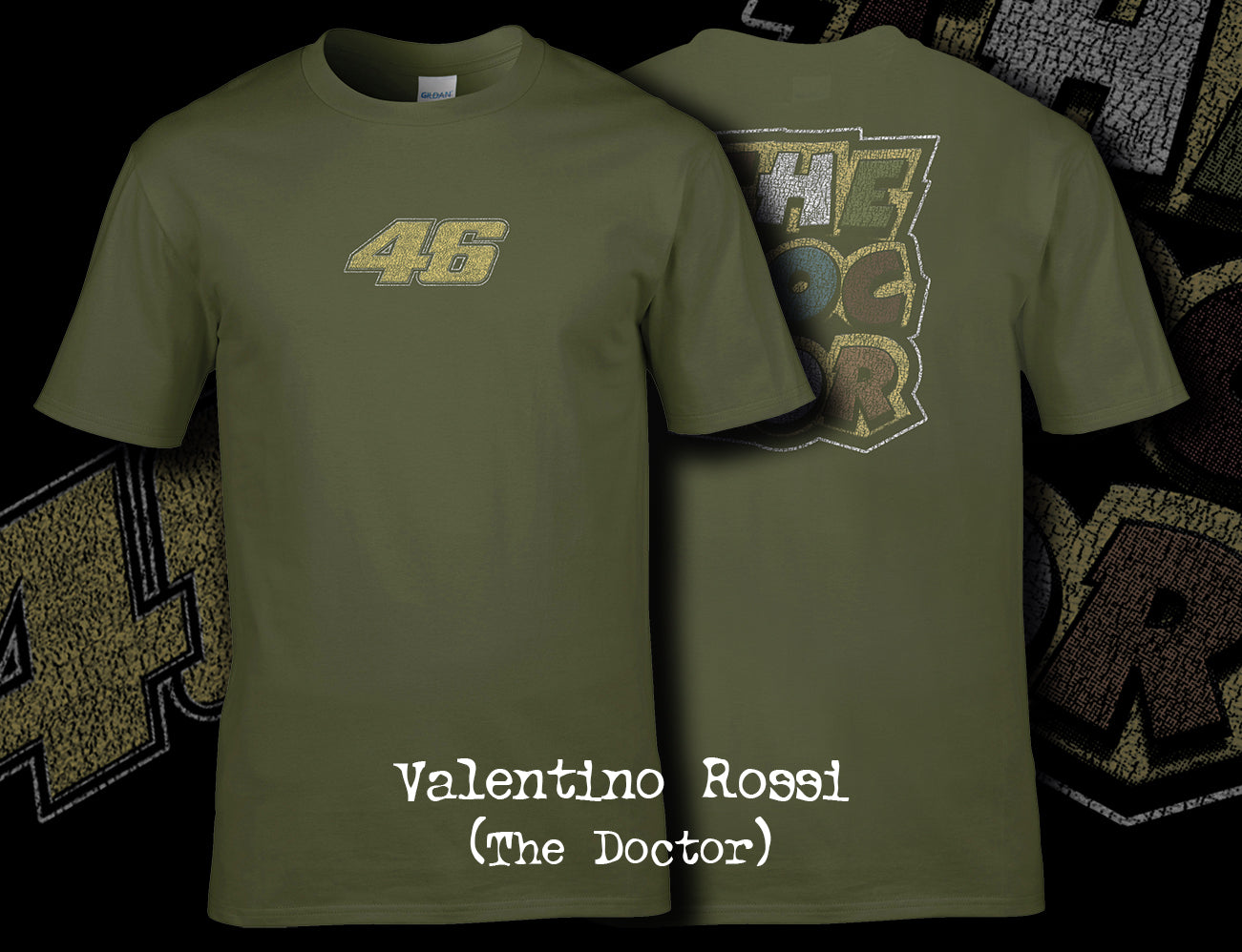 Valentino Rossi Vintage T Shirt Front and Back Print 02